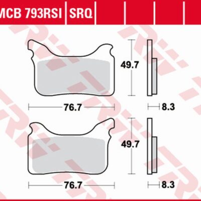 TRW Klocki hamulcowe - KTM SUPERMOTO SMR 450 (2004-2015)