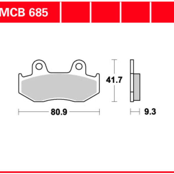 Klocki Hamulcowe KH411 Organic Honda CH 125 Spacy 94-99, PS 125 07-13, PS 150 06-10, Przód () | TRW ZF