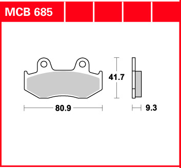TRW Klocki hamulcowe - HONDA CH 125 SPACY (1994-2013)