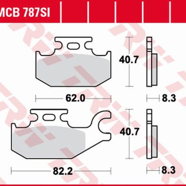 Klocki Hamulcowe KH413 Sinter Offroad Suzuki LTA / LTF 400 08-, LTA 450 06-12, LTA 500 09-, LTA 700 05-07, LTA 750 08-, Przód | TRW ZF