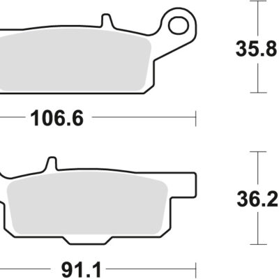 TRW Klocki hamulcowe - YAMAHA YFM 550 GRIZZLY 09-