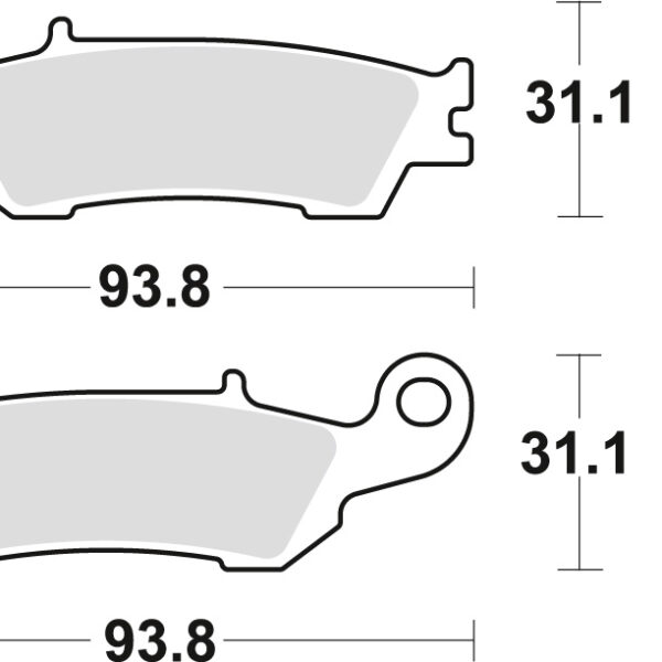 Klocki Hamulcowe KH450 SINTER Offroad Yamaha YZ 125 08-, WR 250 15-, YZ 250 07-, WR 450 16-, YZ 450 08-, Przód | TRW ZF