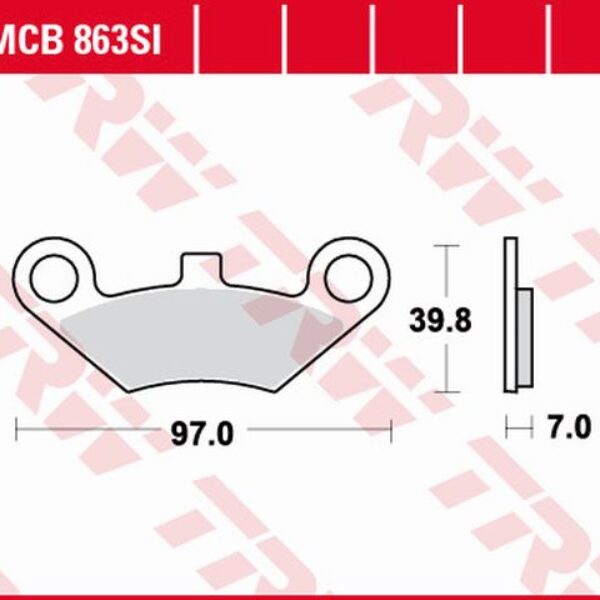 TRW Klocki hamulcowe – MCB863SI