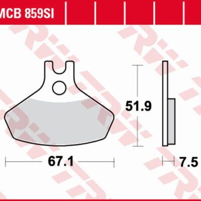 Klocki Hamulcowe KH468 SINTER Offroad Can-Am Ds. 450 08-15, Przód ()