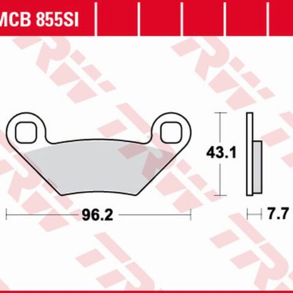 Klocki Hamulcowe KH475 SINTER Offroad Polaris Sportsman 500 08-, Sportsman 850 15-, FOREST / Scrambler 1000 15-, Przód/Tył | TRW ZF