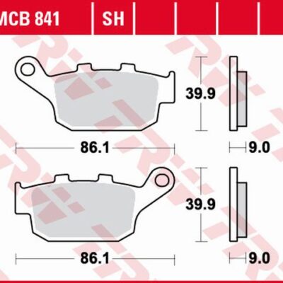 TRW Klocki hamulcowe - HONDA CBF 500 / CB500 X / C... (2009-2017)