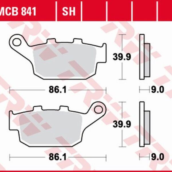 TRW Klocki hamulcowe – HONDA CBF 500 / CB500 X / C… (2009-2017)