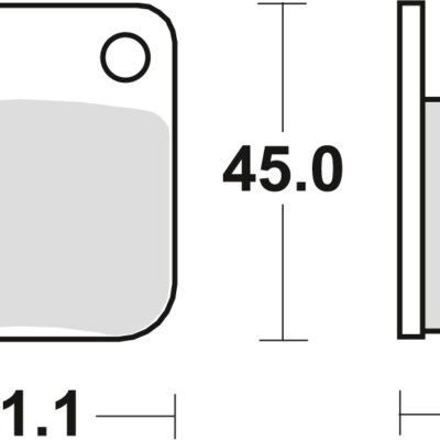 TRW Klocki hamulcowe - HONDA CG 125 (1991-2016) - MCB510SI