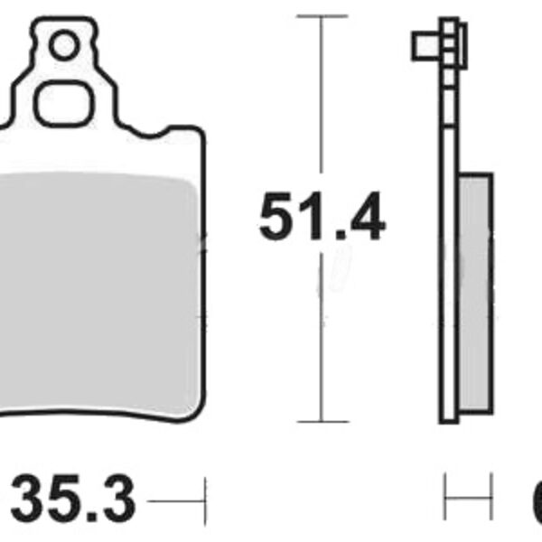 Klocki Hamulcowe KH60 KH337 Organic Aprilia RS 50 95-10, RX 50 91-03, Tuareg 125 88-89, KTM SX 60 98-00, SX 65 00-03, Tył | TRW ZF