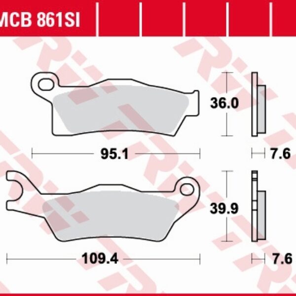 TRW Klocki hamulcowe – CAN-AM OUTLANDER 800 / 1000… – MCB861SI