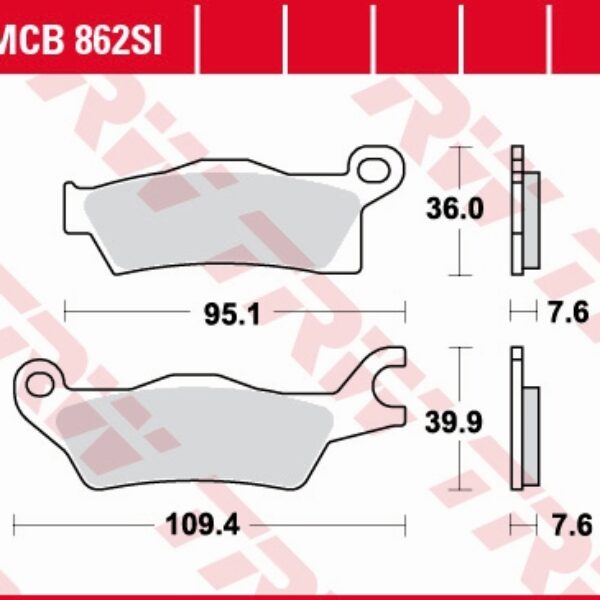 TRW Klocki hamulcowe – CAN-AM OUTLANDER 800 / 1000… – MCB862SI