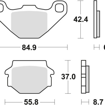 TRW Klocki hamulcowe - APRILIA PEGASO 125 (1990-2006)