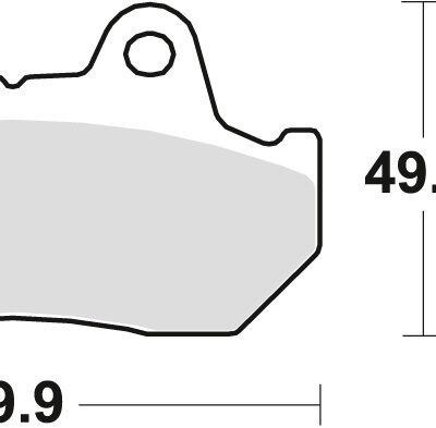 TRW Klocki hamulcowe - HONDA CBR 600 / XL 600 V (1981-2000) - MCB512SV