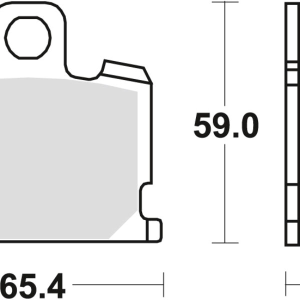 Klocki Hamulcowe KH70 Organic Yamaha XJ 550 81-82, XJ 750 82-85, XV 1000 83-85, XS 1100 81-82 Przód () | TRW ZF