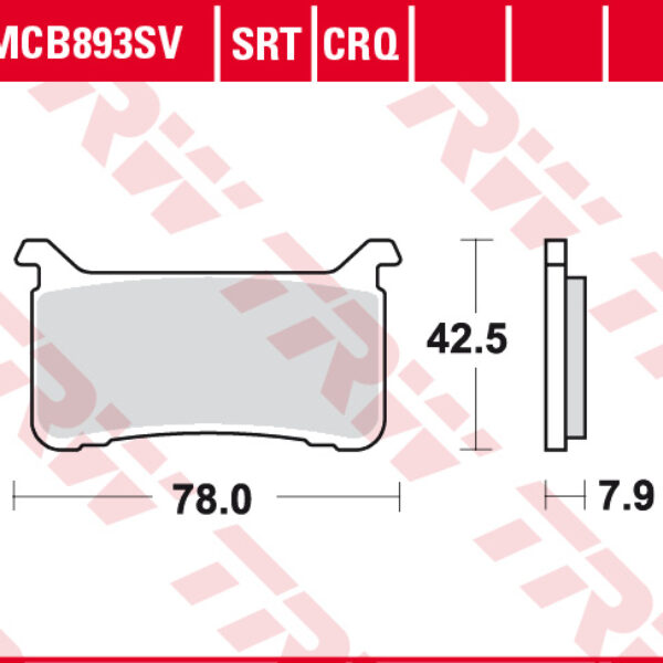 TRW Klocki hamulcowe – HONDA CB 1000 R (2017-2019)
