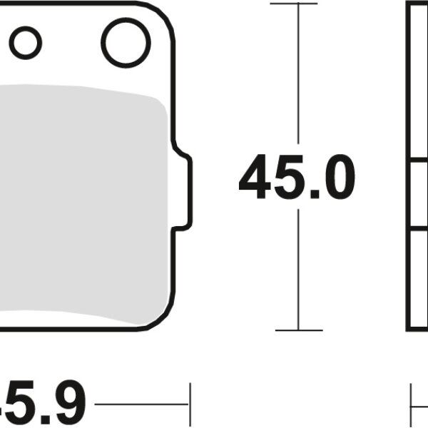 Klocki Hamulcowe Kh84/3 Sinter Offroad Honda CR 80 / 85 86-08, Kawasaki KXF 400 03-06, Suzuki LTZ 400 03-, Yamaha YZ 125 / 250 ’89, YFM 89-04, YFZ 350 90-06, Tył | TRW ZF