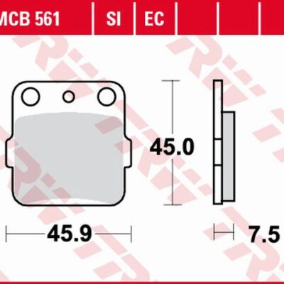 TRW Klocki hamulcowe - SUZUKI DR 800 (1988-2020) - MCB561