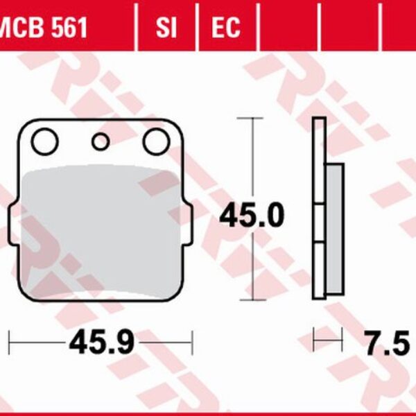 Klocki Hamulcowe KH84 Organic Suzuki DR 800 88-90, Yamaha YFZ 450 04-20, Tył | TRW ZF