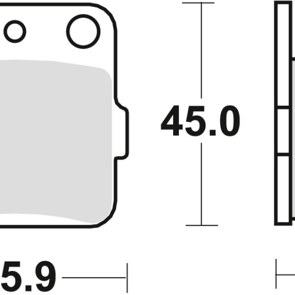 Klocki Hamulcowe KH84 Sinter Offroad Suzuki DR 800 88-90, Yamaha YFZ 450 04-20 Tył () | TRW ZF