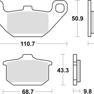 TRW Klocki hamulcowe - KAWASAKI EN 500 (1985-2003)