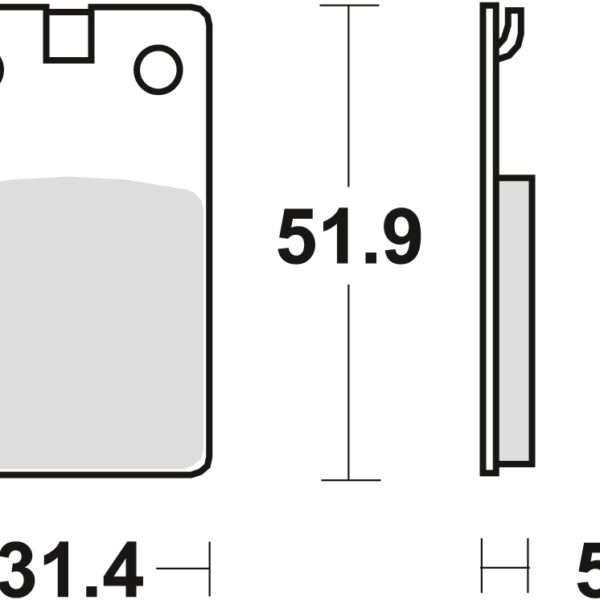 Klocki Hamulcowe KH99 Organic Derbi Senda 50 99-02, Przód/Tył () | TRW ZF