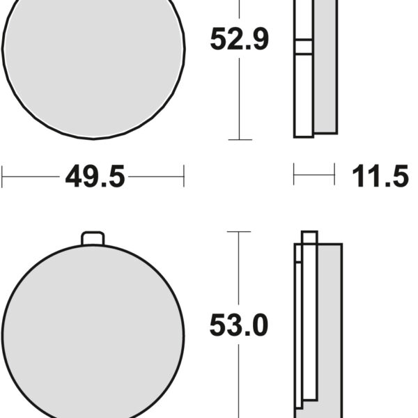 Klocki Hamulcowe KH38 Organic Suzuki GS 500 78-79, GS 550 77-81, GS 1000 78-80, Przód () | TRW ZF