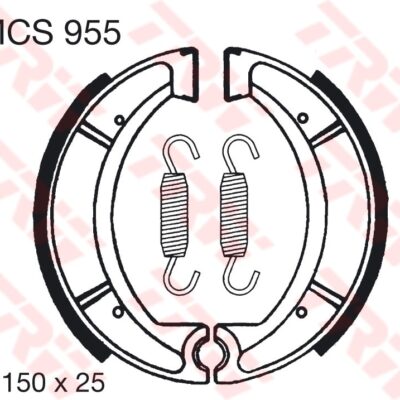 TRW Szczęki hamulcowe - YAMAHA XT 500 / 550 / 600 /...