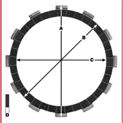 TRW Tarcza sprzęgłowa - YAMAHA VMX 1200 V-MAX (1984-2002)