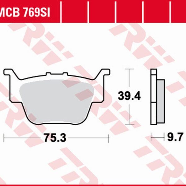 Klocki Hamulcowe KH Sinter Offroad Honda TRX 450 ’04-’09, TRX 650 ’03-’05, TRX 680 ’06-’13, TRX 420 ’09-, Tył, Kymco Urban Quad 250 ’06, Przód/Tył | TRW ZF