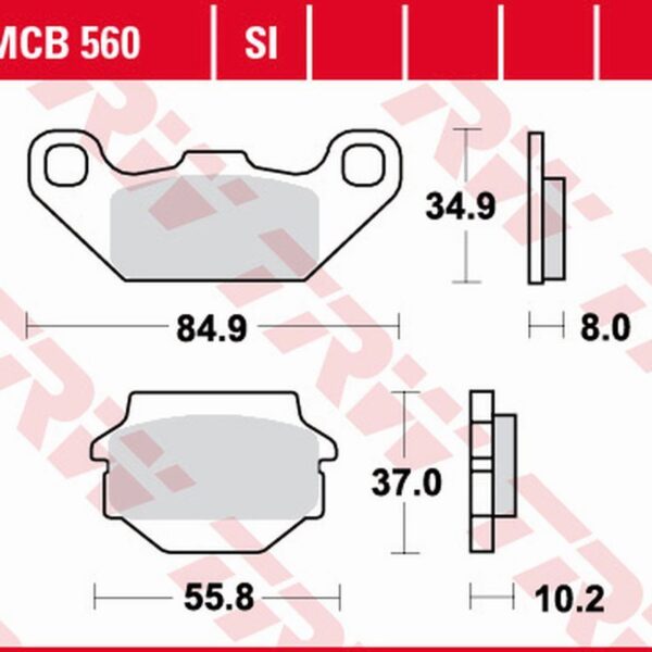 Klocki Hamulcowe KH Sinter Offroad Kawasaki KFX 250 ’87-’04, KEF 300 Lakota ’95-’03, Suzuki LT-R 250 ’87-’90, LT-R 500 ’87-’95 Przód Yamaha TDR 125 ’91-’92 Tył | TRW ZF