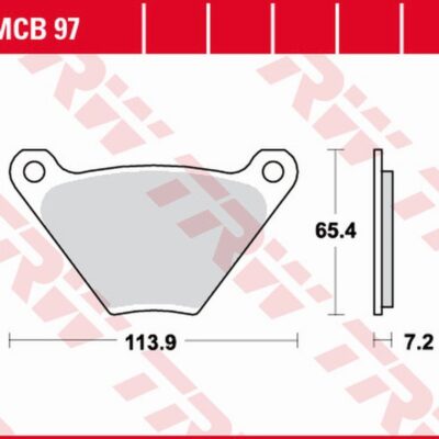 TRW Klocki hamulcowe - HARLEY-DAVIDSON FL/FLH/FLHS... (1975-1985)