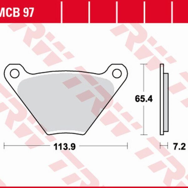 TRW Klocki hamulcowe – HARLEY-DAVIDSON FL/FLH/FLHS… (1975-1985)