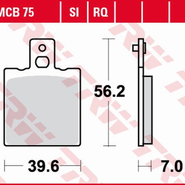 Klocki Hamulcowe KH047 Organic SPORT Aprilia AF-1 250 ’90-, RS 250 ’95-, Ducati Monster 600/620/695/750/800/900/996/1000 ’98-’08, Moto Guzzi V75, V10, V11 ’91-’06 Tył | TRW ZF