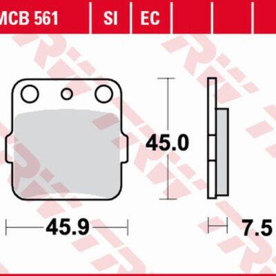 TRW Klocki hamulcowe - HONDA CRF 150R - (1988-2009)