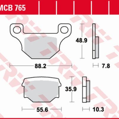 TRW Klocki hamulcowe - APRILIA RX 125 (2008-2016)