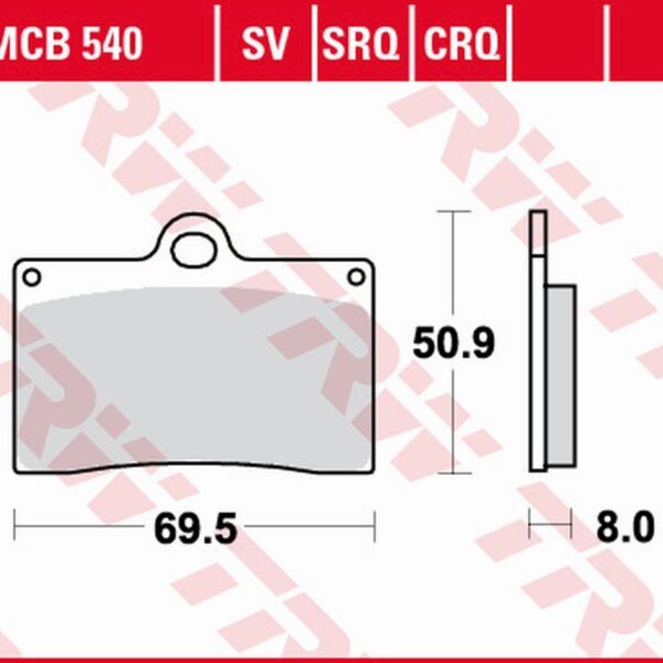Klocki Hamulcowe KH095 Sinter Street Aprilia RS4 125 ’11-’16, Ducati Monster 600 ’94-’98, KTM Duke 620 ’94-’98, Moto Guzzi California 1100 ’98-’05, V11 ’97-’01, Yamaha TZR 125 ’91-’95, SZR 660 ’95-’98 Przód | TRW ZF