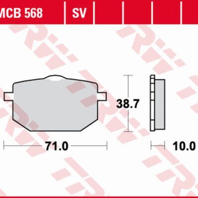 TRW Klocki hamulcowe - YAMAHA TT 600 (1986-1991)