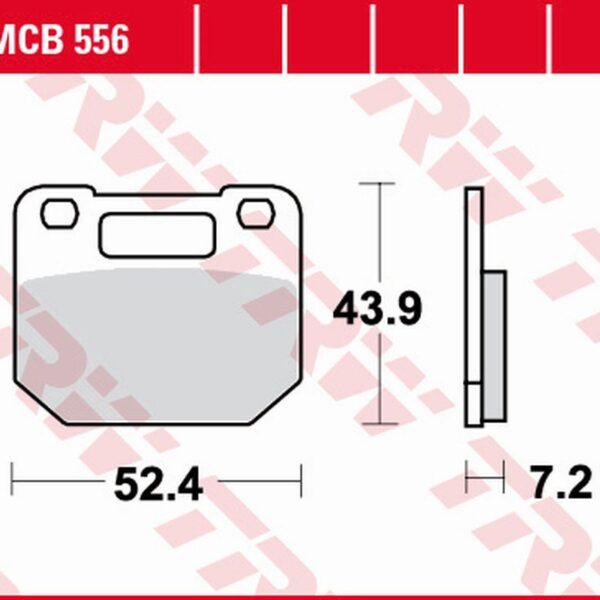 Klocki Hamulcowe KH110 Organic Suzuki RG 80 Gamma ’85-’96, RG 125 Gamma ’85-’90 Przód | TRW ZF