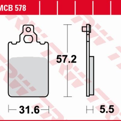 TRW Klocki hamulcowe - APRILIA AF-1/ET/RS 50 (1987-1997)
