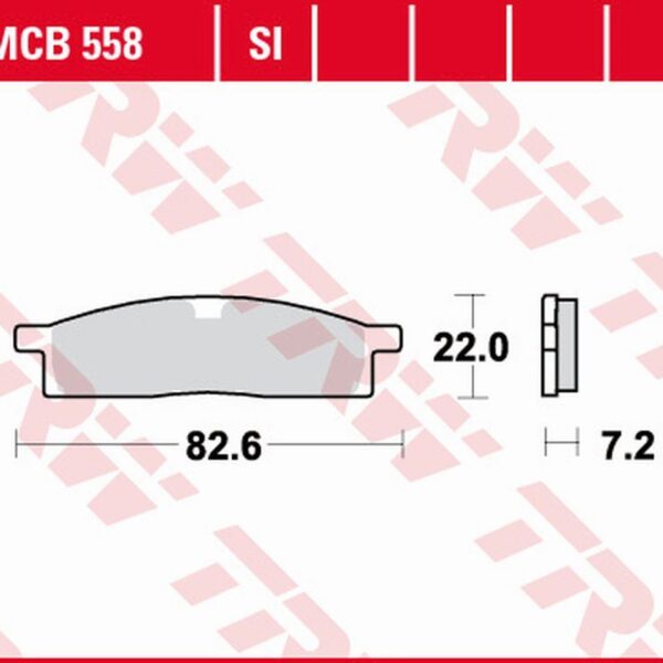 Klocki Hamulcowe KH119 Sinter Offroad Yamaha DT 50 ’98-, YZ 65 ’18-, YZ 80 ’86-’01, YZ 85 ’02-, Przód | TRW ZF