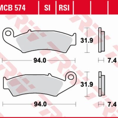 TRW Klocki hamulcowe - HONDA XLR 125R (1988-1999)