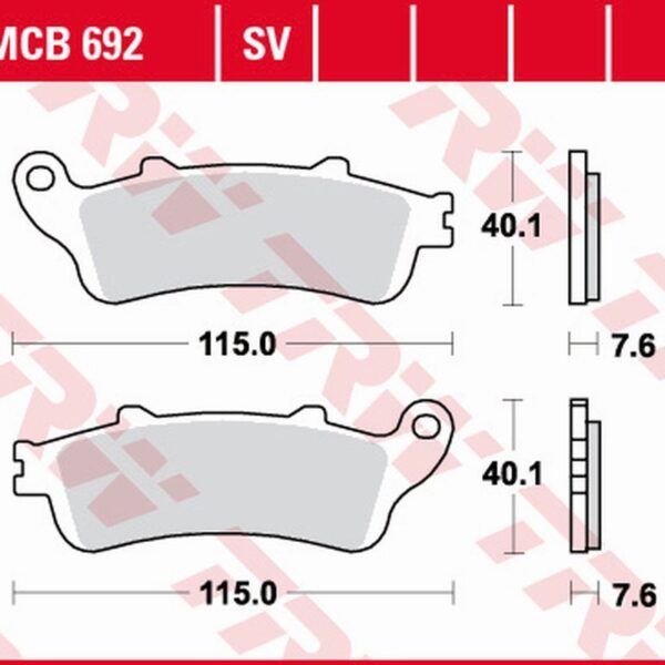 Klocki Hamulcowe KH142 Sinter Street Honda ST 1100 PAN European ’96-’02, NTV/NX 650 ’88-’97, Suzuki AN 650 Burgman ’04-’19 Przód | TRW ZF
