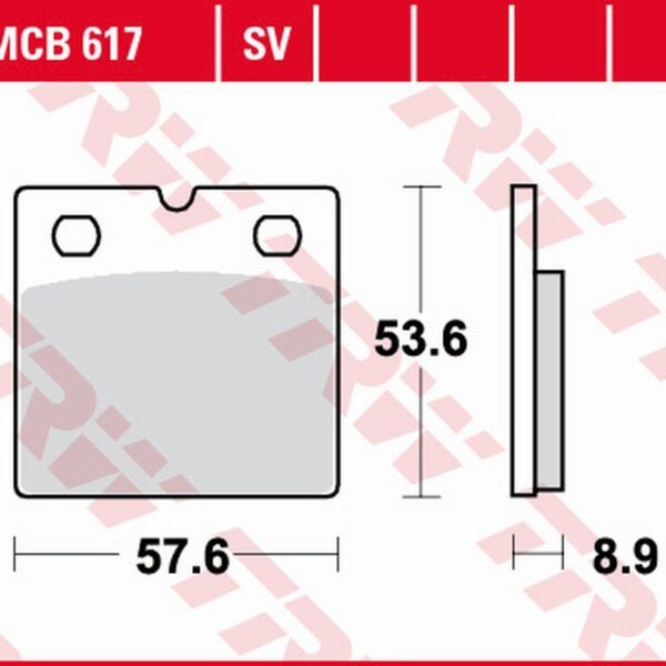 Klocki Hamulcowe KH171 Sinter Street BMW R65 ’89-’93, K75 S/Rt ’89-’96, R80 /RT ’89-’95, K100 /RT/RS/Lt ’88-’96 Przód | TRW ZF