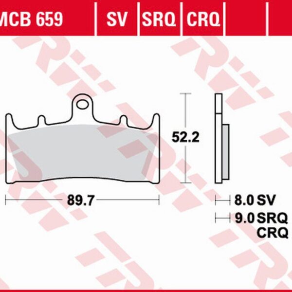 Klocki Hamulcowe KH188 Carbon Racing Kawasaki Zx-6R/Zx-7R ’96-’02, ZX-9R ’96-’01, ZRX 1100 ’96-’00, ZRX 1200 ’01-’06, ZX-12R ’00-’03, Suzuki GSX-R 750 ’94-’99, GSF 1200 Bandit ’01-’05, GSX 1300R ’99-’07, GSX 1400 ’01-’07 Przód | TRW ZF