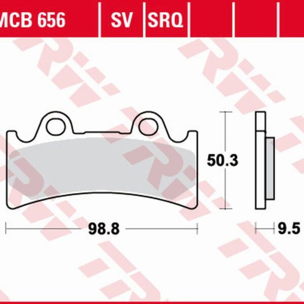 TRW Klocki hamulcowe – TRIUMPH DAYTONA 900 SUPER III (1993-1998)