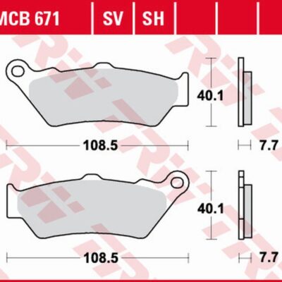 TRW Klocki hamulcowe - BMW R 1200/1250 GS/ADV/R/RS... (2004-2016)