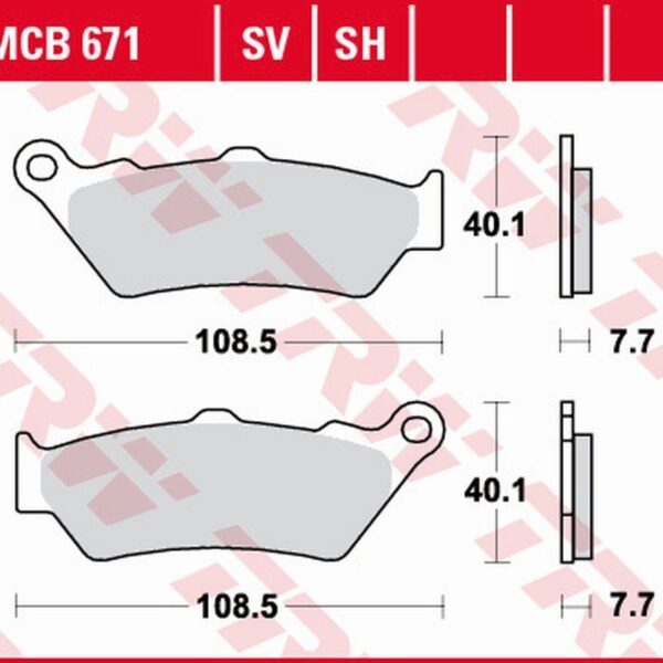 Klocki Hamulcowe KH209 Sinter Street BMW R 1200/1250 GS/ADV/R/RS/RT ’13-, K 1600Gt/Gtl ’11-, Ducati Scrambler 800, Diavel/X Diavel 1200/1260 ’15-, Triumph Thunderbird 1700 ’11-, Rocket III ’04-’16, Scramler 1200 ’19-, Tył | TRW ZF