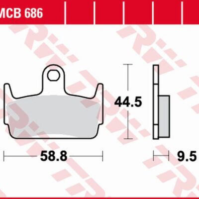 TRW Klocki hamulcowe - HONDA XBR-S/X/SZX 50 (1994-2015)