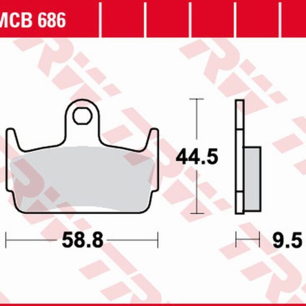 TRW Klocki hamulcowe – HONDA XBR-S/X/SZX 50 (1994-2015)