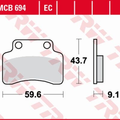 TRW Klocki hamulcowe - KYMCO CALYPSO/HEROISM (1995-2014)